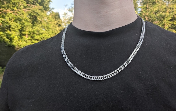 Chain 925 Silver Miami Cuban Curb Chain Sterling Silver Cuban Link