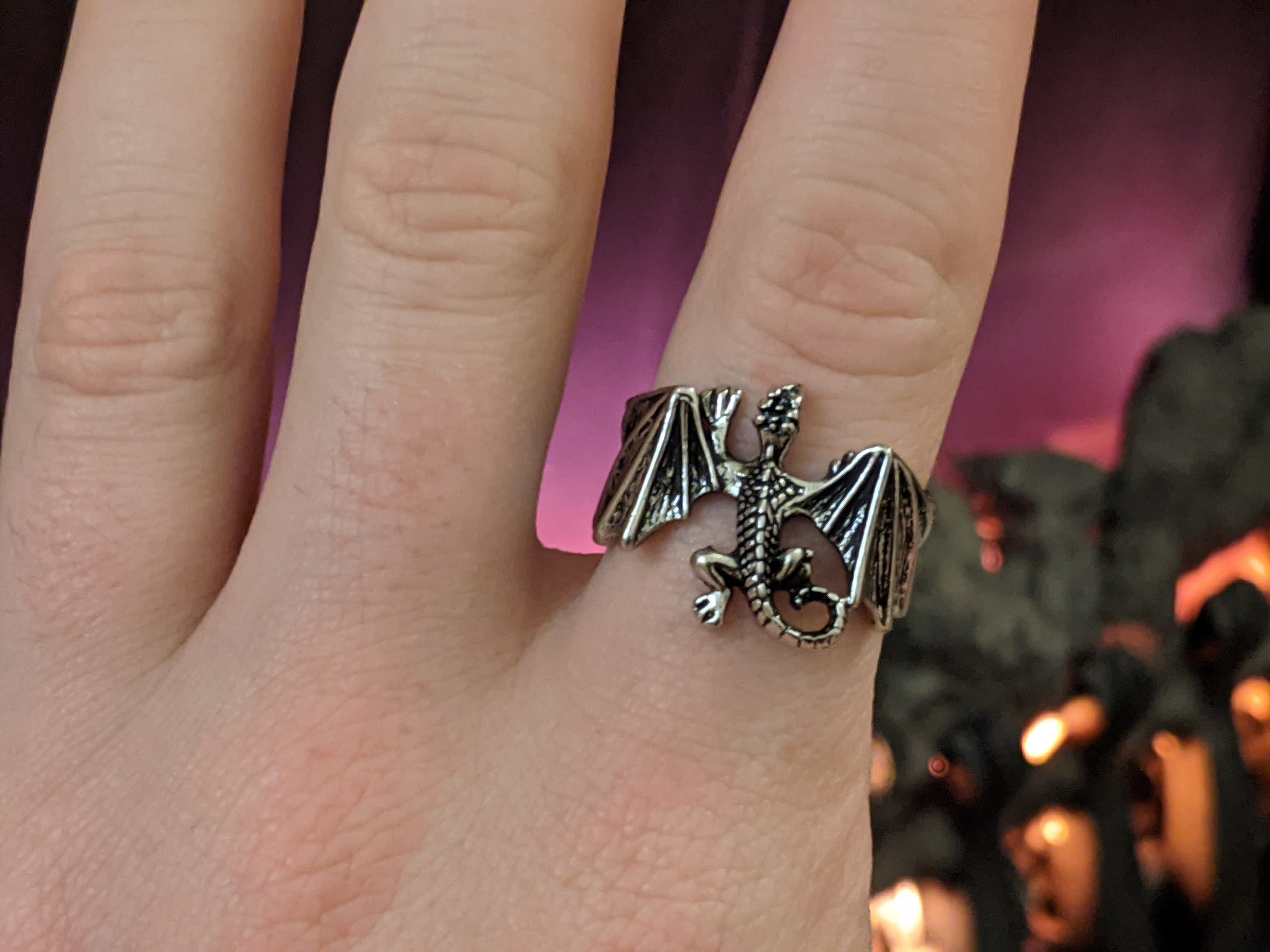 Adjustable Dragon Ring Silver Ring Dragon Ring Men - Etsy UK