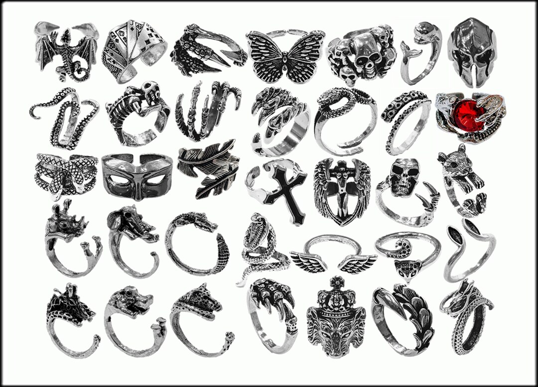 Adjustable Silver Rings Men's Rings Silver Band Rings Etsy