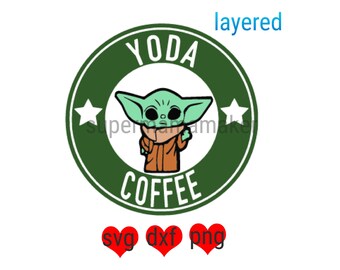 Download Yoda Coffee Svg Etsy