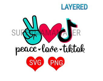 Free Free 78 Peace Love Tiktok Svg Free SVG PNG EPS DXF File
