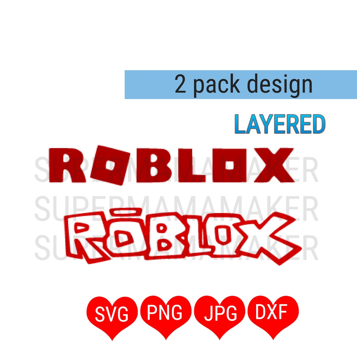 Download Roblox Logo SVG Bundle 2 Designs svg png jpg dxf Cricut Cut | Etsy