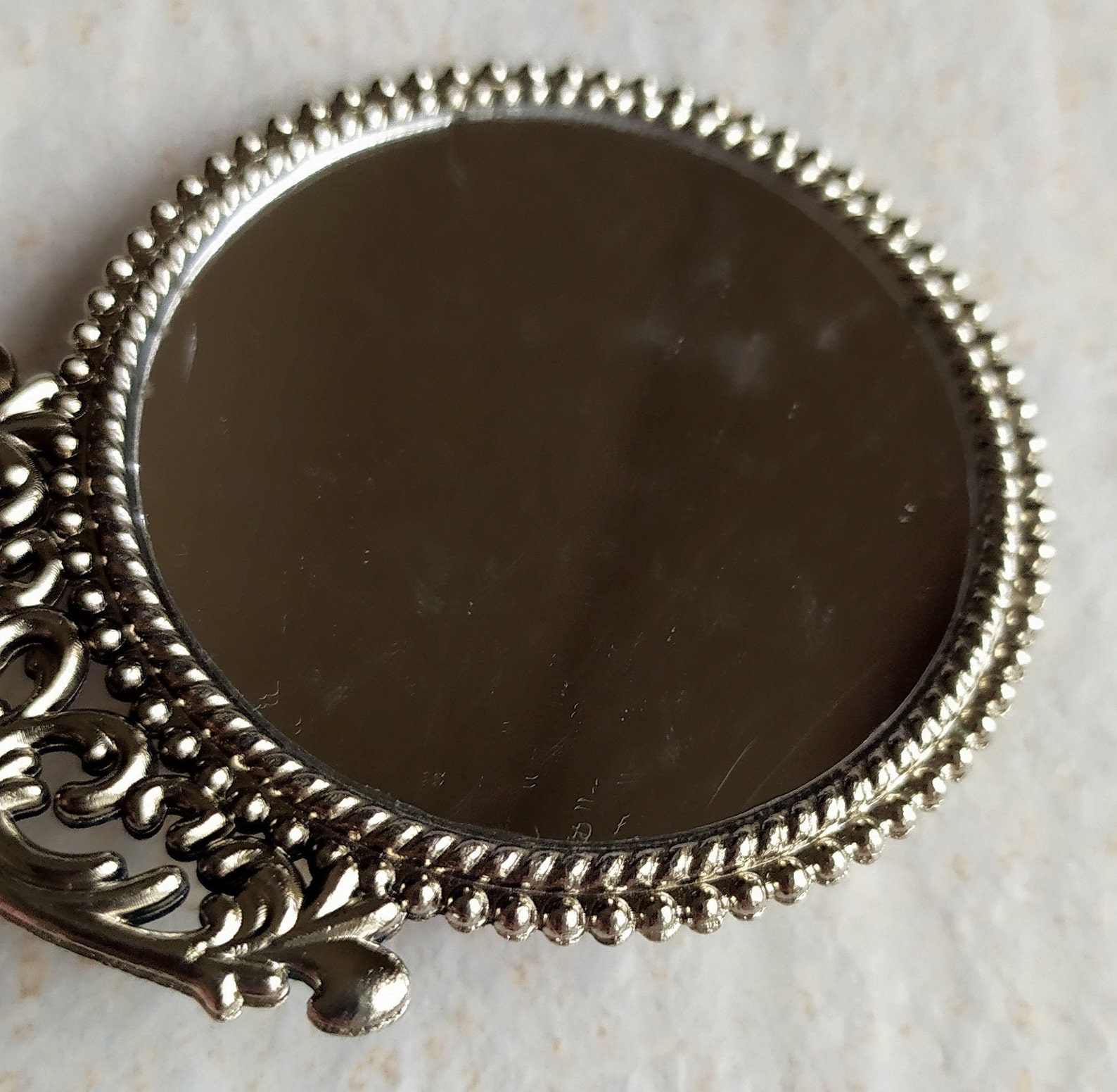 Small Handheld Mirror Miniature Hand Mirror Ornate Hand Mirror Etsy