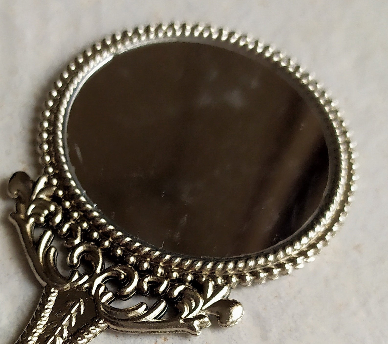 Small Handheld Mirror Miniature Hand Mirror Ornate Hand Mirror Etsy