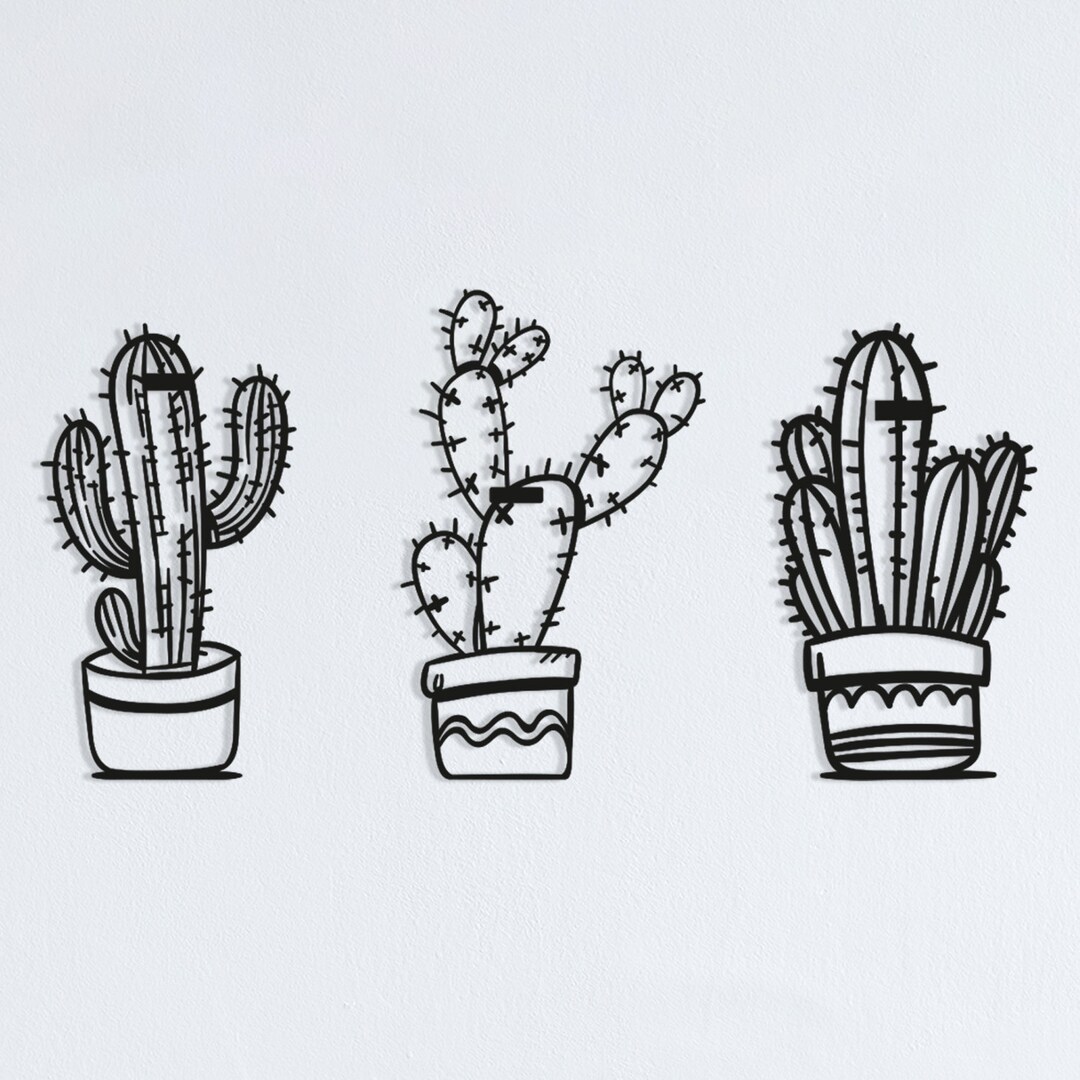 Cactus Metal Wall Art, for Kitchen Decor, Metal Wall Art, Metal Wall