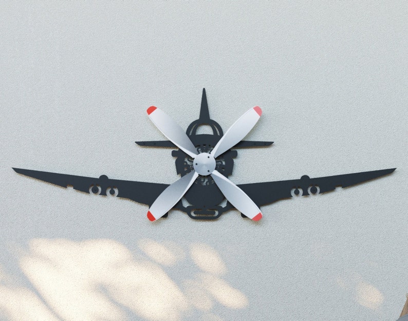 Spinning Propeller Airplane Spitfire Moving Propeller Etsy