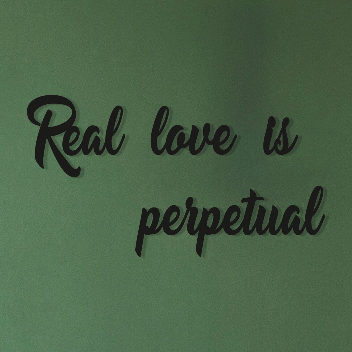 Real Love is Perpetual Sign Love is Love Metal Wall Decor Etsy