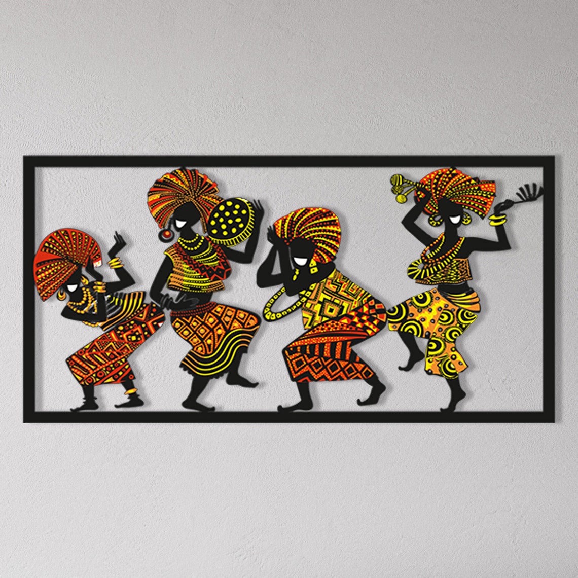 Dance african metal wall art metal wall art gift metal Etsy