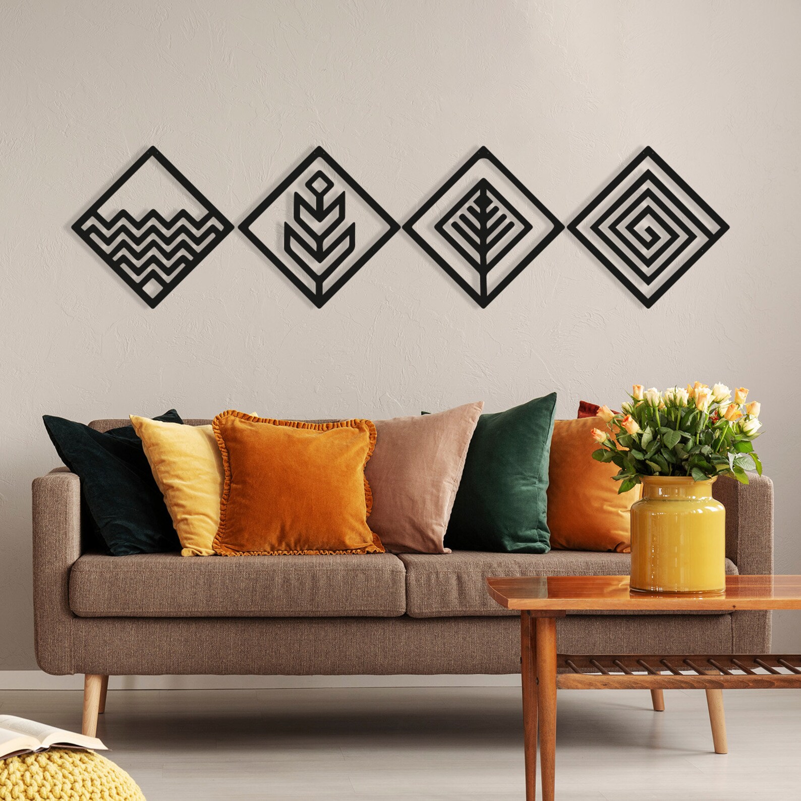 Elementler metal duvar sanatı metal duvar tablosu metal Etsy