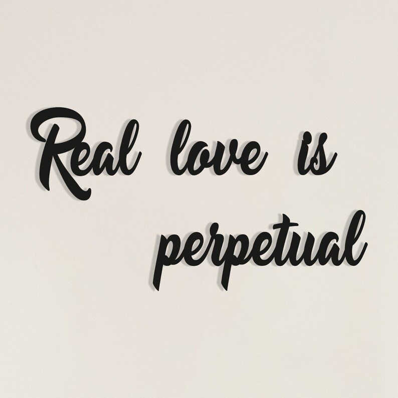 Real Love is Perpetual Sign Love is Love Metal Wall Decor Etsy