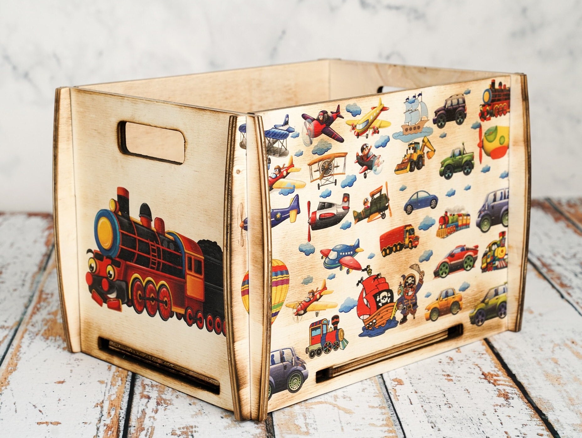 Toy Box Disassembled Multipurpose Wooden Crate a Wood Box Used