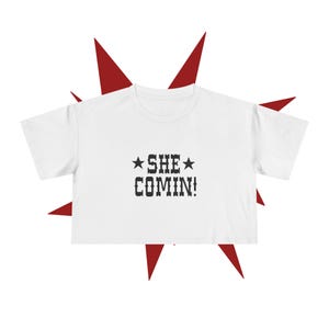 Alternative She Comin! Frauen Crop Tee