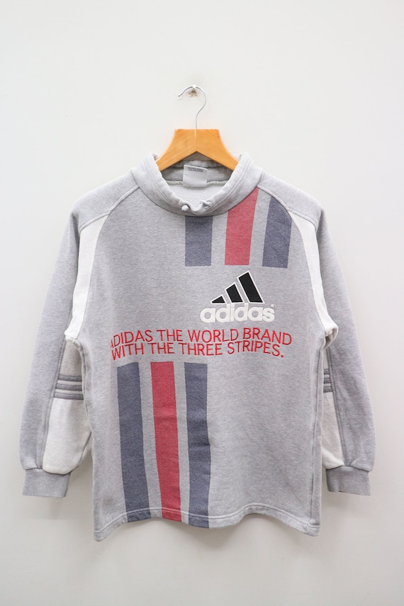 adidas the brand with the 3 stripes sweater