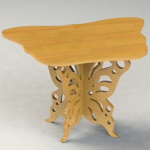 Butterfly Table for Kids CNC knipbestanden. dxf, svg & cdr bestanden