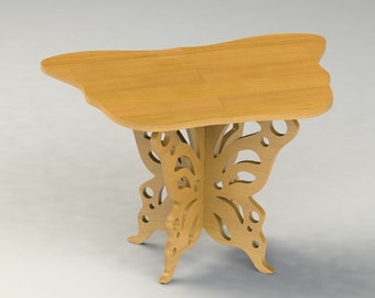 Butterfly Table for Kids CNC cut files. dxf, svg & cdr files