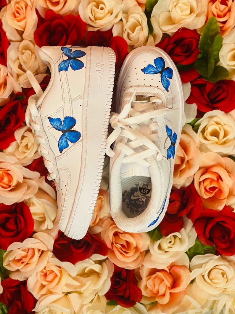 Nike Air Force 1 Custom | Butterfly Custom Air Force 1 | FREE FAST SHIPPING 