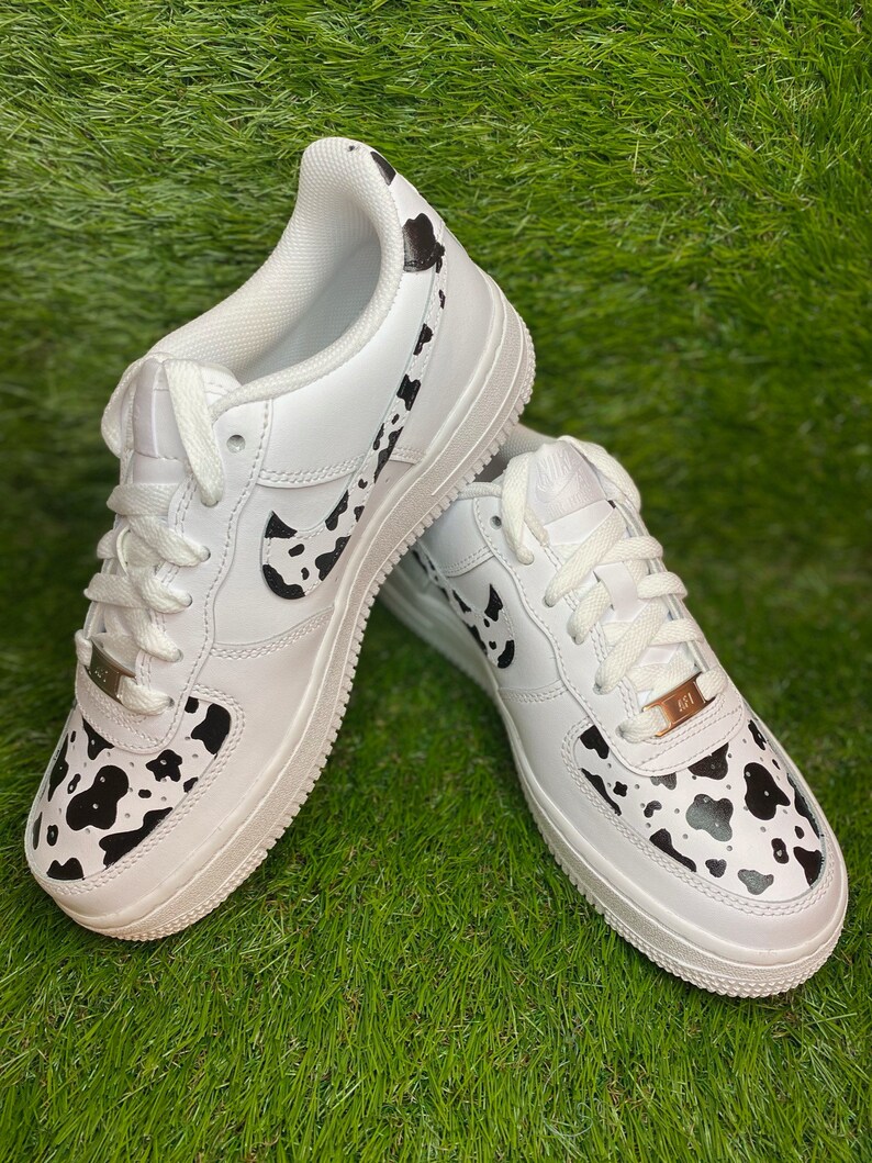 custom cow print air force
