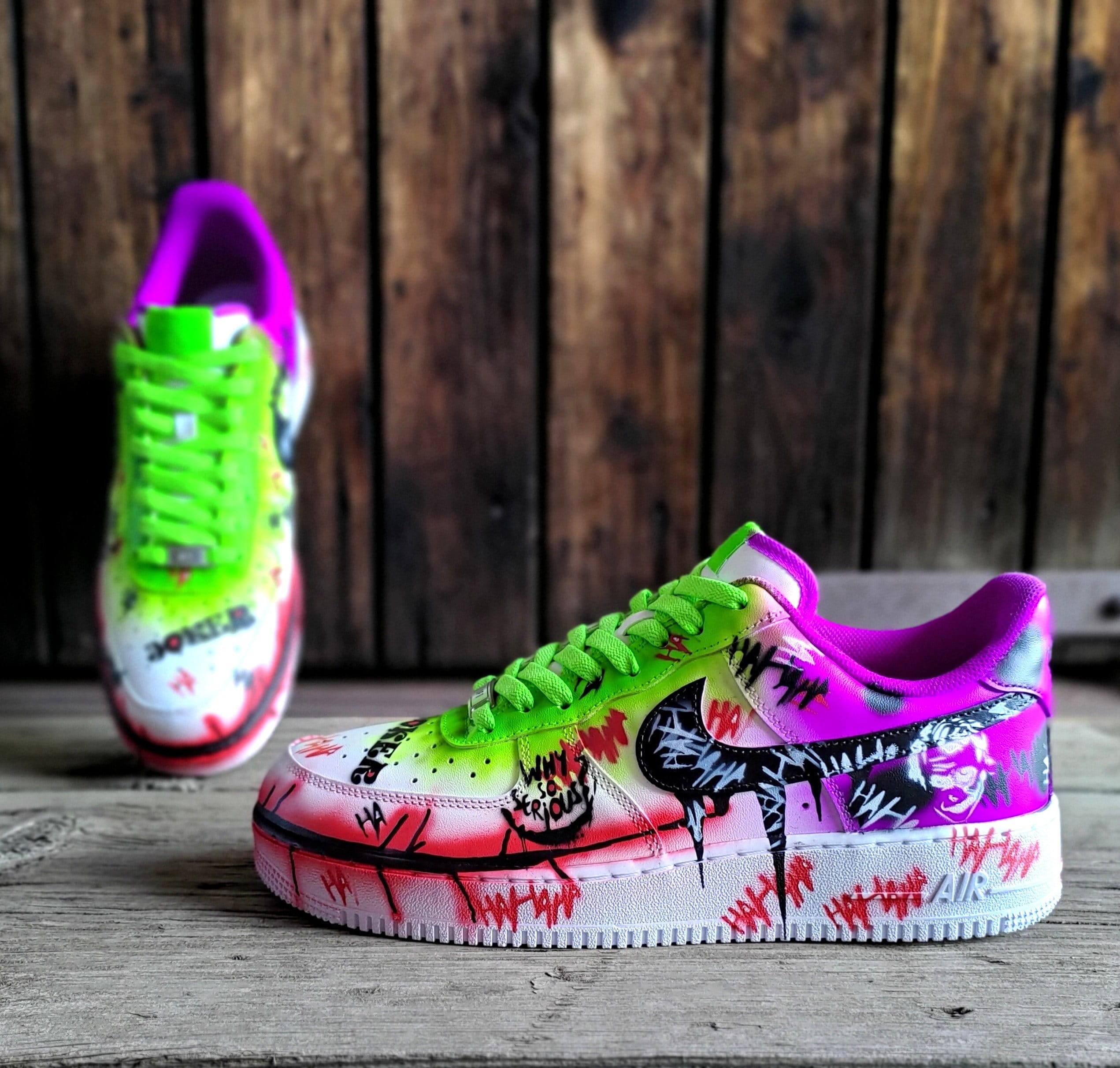 huiswerk Verplaatsbaar Zonsverduistering Nike Air Force 1 AF1 joker Edition Cartoon - Etsy