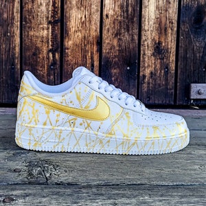 Nike Air Force 1 AF1 Shiny Gold image 1