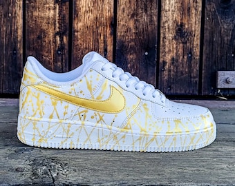 Nike Air Force 1 AF1 shiny Gold 