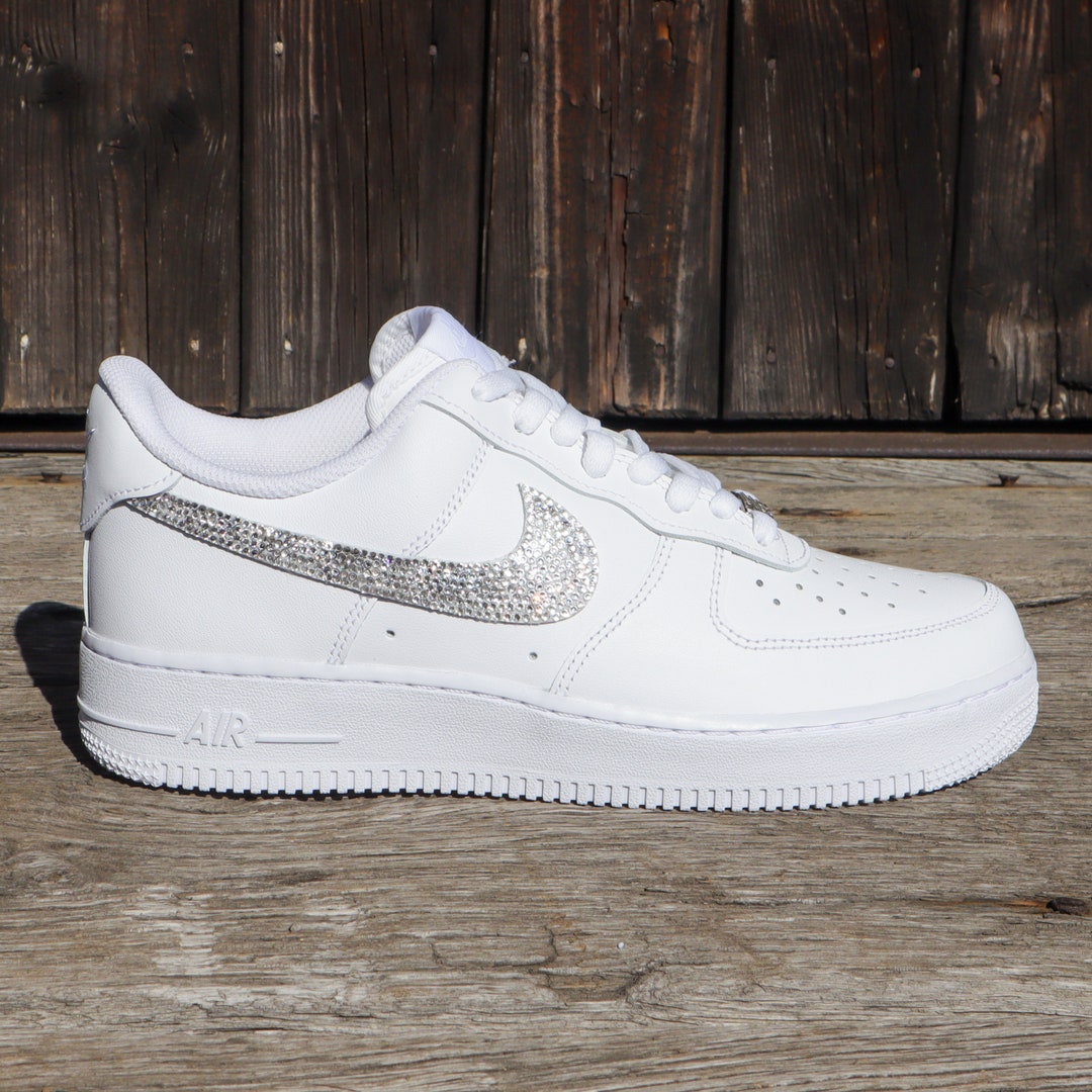 Nike Air Force 1 AF1 rencontre Swarovski Crystal Swoosh Etsy France