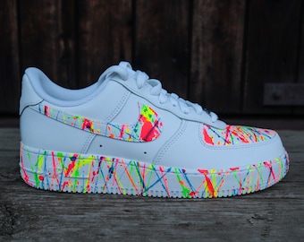 Nike Air Force 1 ( AF1 ) Custom - "Explosive Neon White"