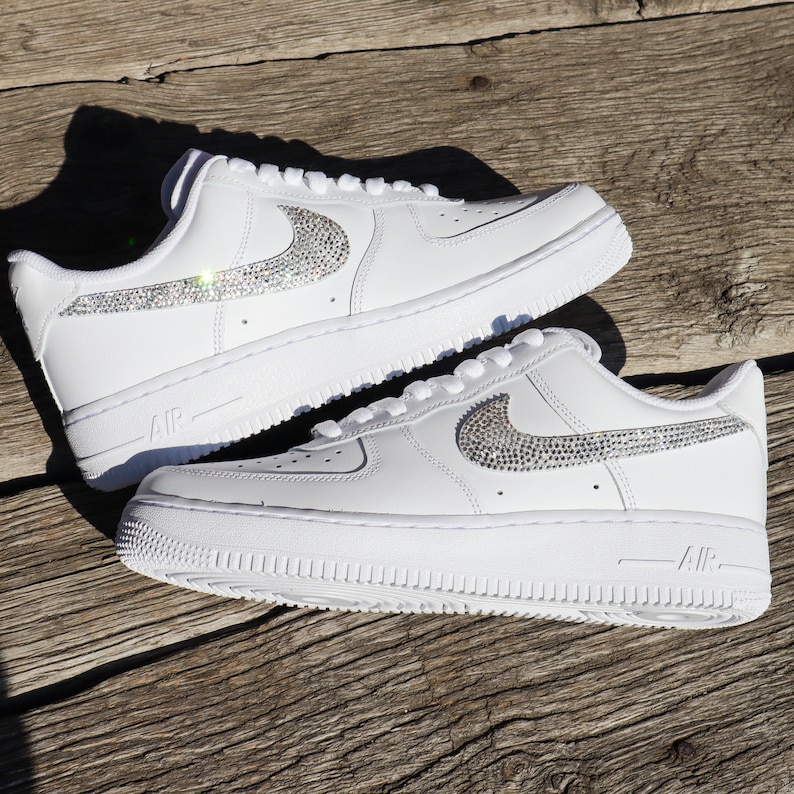 Nike Air Force 1 AF1 meets Swarovski Crystal Swoosh Bild 5