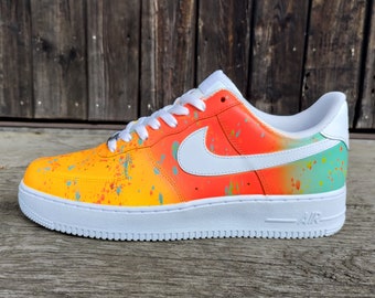 Nike Air Force 1 ( AF1 ) Sunrise ( Cartoon - Drip - Logo - Own creations are also possible )