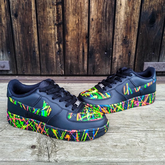 Nike Air Force 1 AF1 Explosieve Neon Etsy Nederland