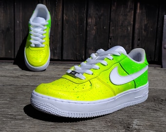Nike Air Force AF1 Lime Cartoon Drip Logo Own
