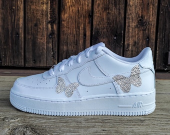 Nike Air Force 1 ( AF1 ) meets Swarovski - "Crystal Butterfly"