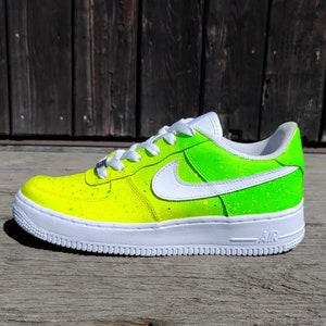 Nike Air Force 1 ( AF1 ) Lime ( Cartoon - Drip - Logo - Eigenkreationen sind auch möglich )