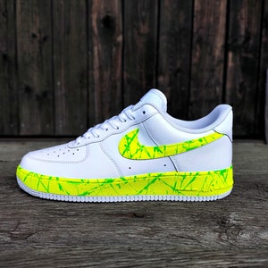 Nike Air Force 1 (AF1) « Lemon Dream » (logo Cartoon Drip – créations personnalisées également possibles)