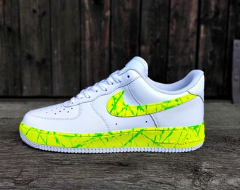 Nike Air Force 1 ( AF1 )  "Lemon Dream" ( Cartoon - Drip - Logo - Eigenkreationen sind auch möglich )