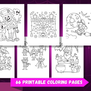 Halloween Coloring Pages -66 Printable halloween Coloring Pages for  Teens, Kids, Birthday Party Activity, Kids Birthday Party