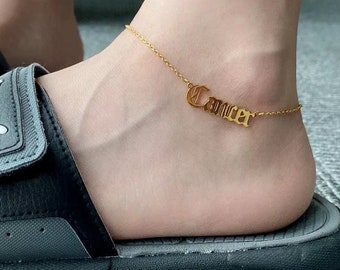 Personalized Name Anklet Bracelet 