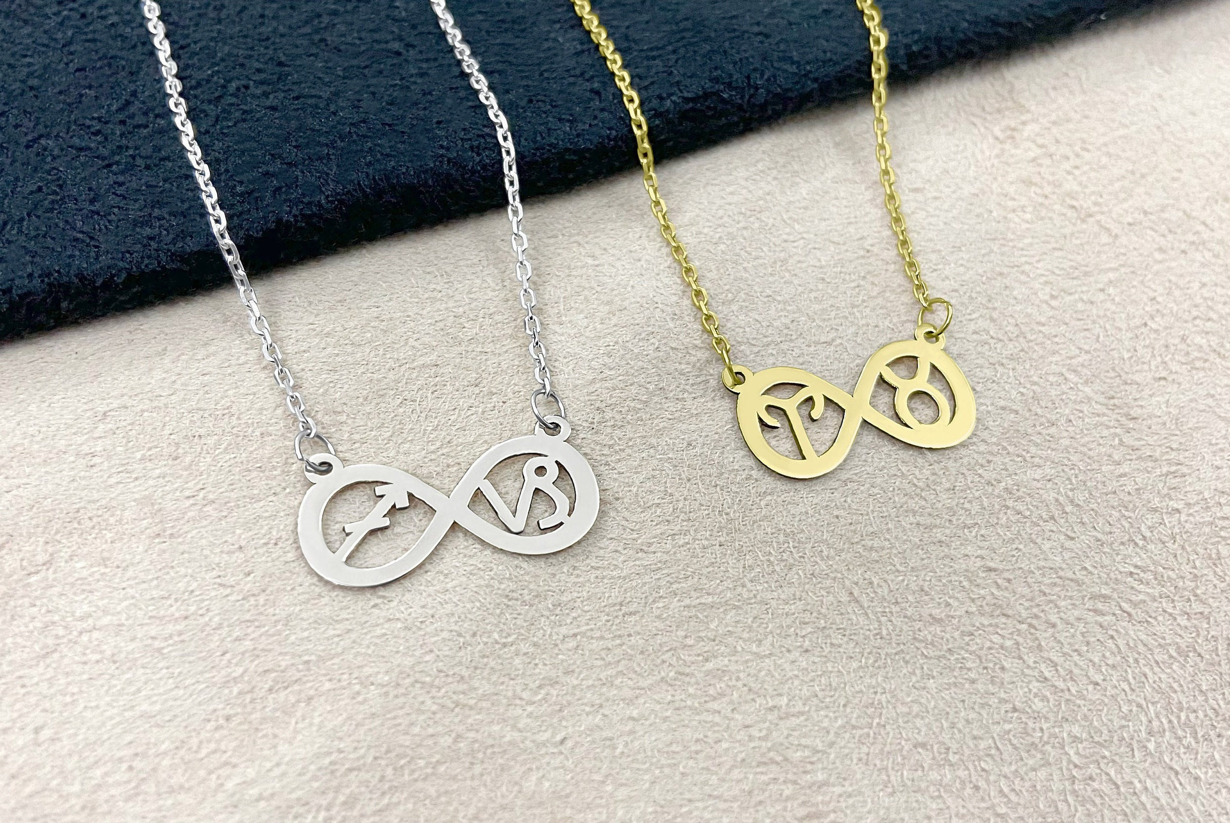 その他 Non Buy Zodiac Necklace, Birth Signs, Infinity Zodiac Necklace