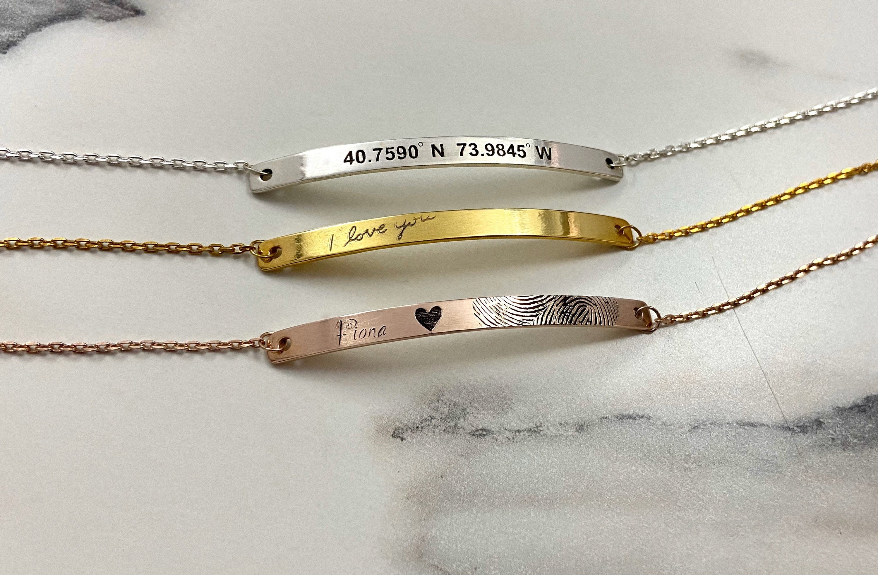 Customized bar best sale bracelet