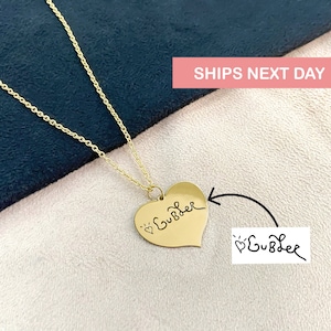 MGG Necklace - Gubler Necklace - MGG Engraved Heart Chain Pendant Necklace - Gubler 925 Sterling Silver Necklace - Gubler Heart Necklace