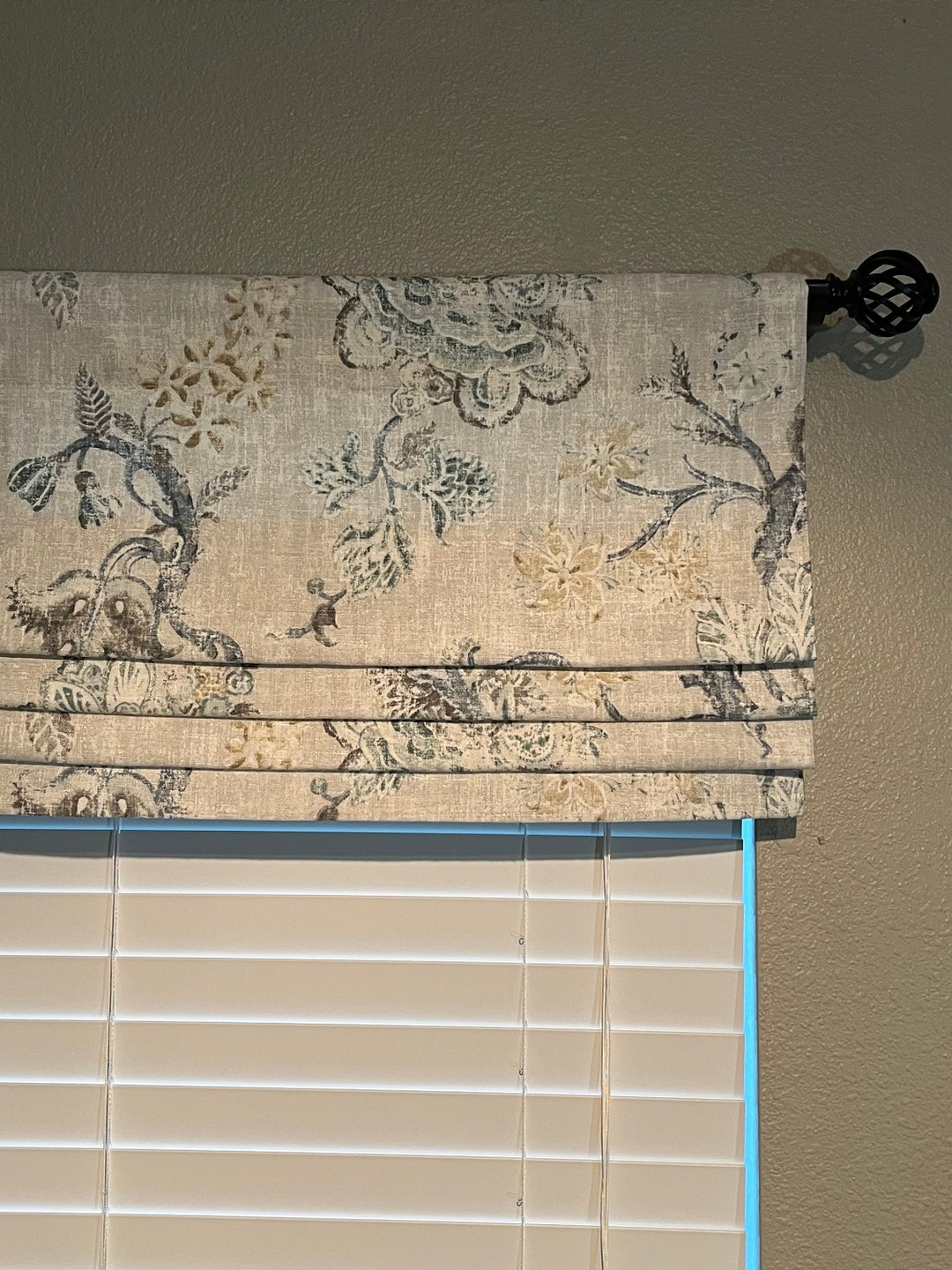 Faux Roman Shade Valance With Custom Sizing Majestic Robin's Egg P