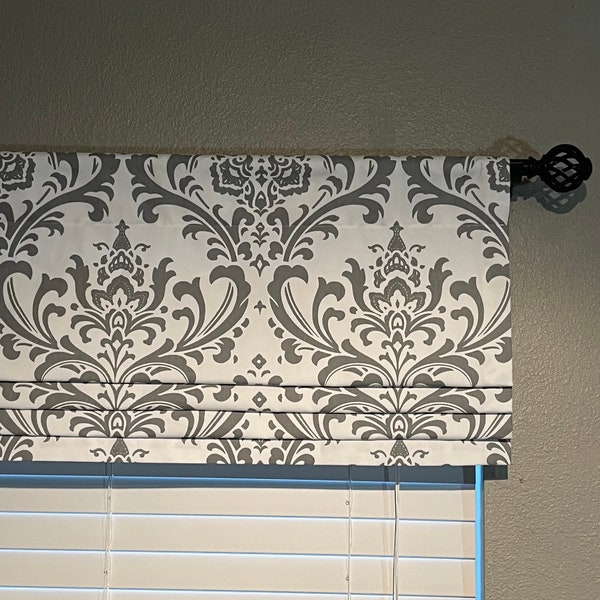 Rod Pocket Roman Shade Etsy