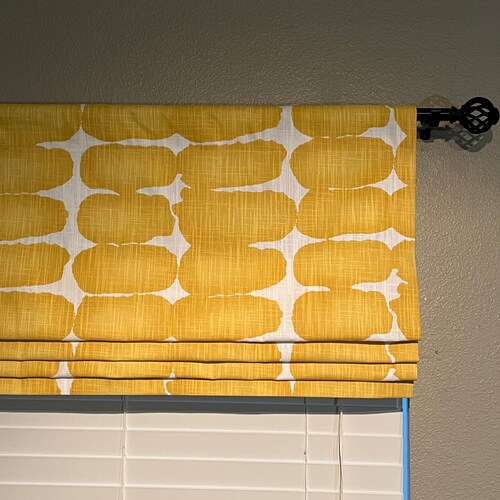 Custom Size Faux Roman Shade Flat Roman Shade Valance Fake Etsy