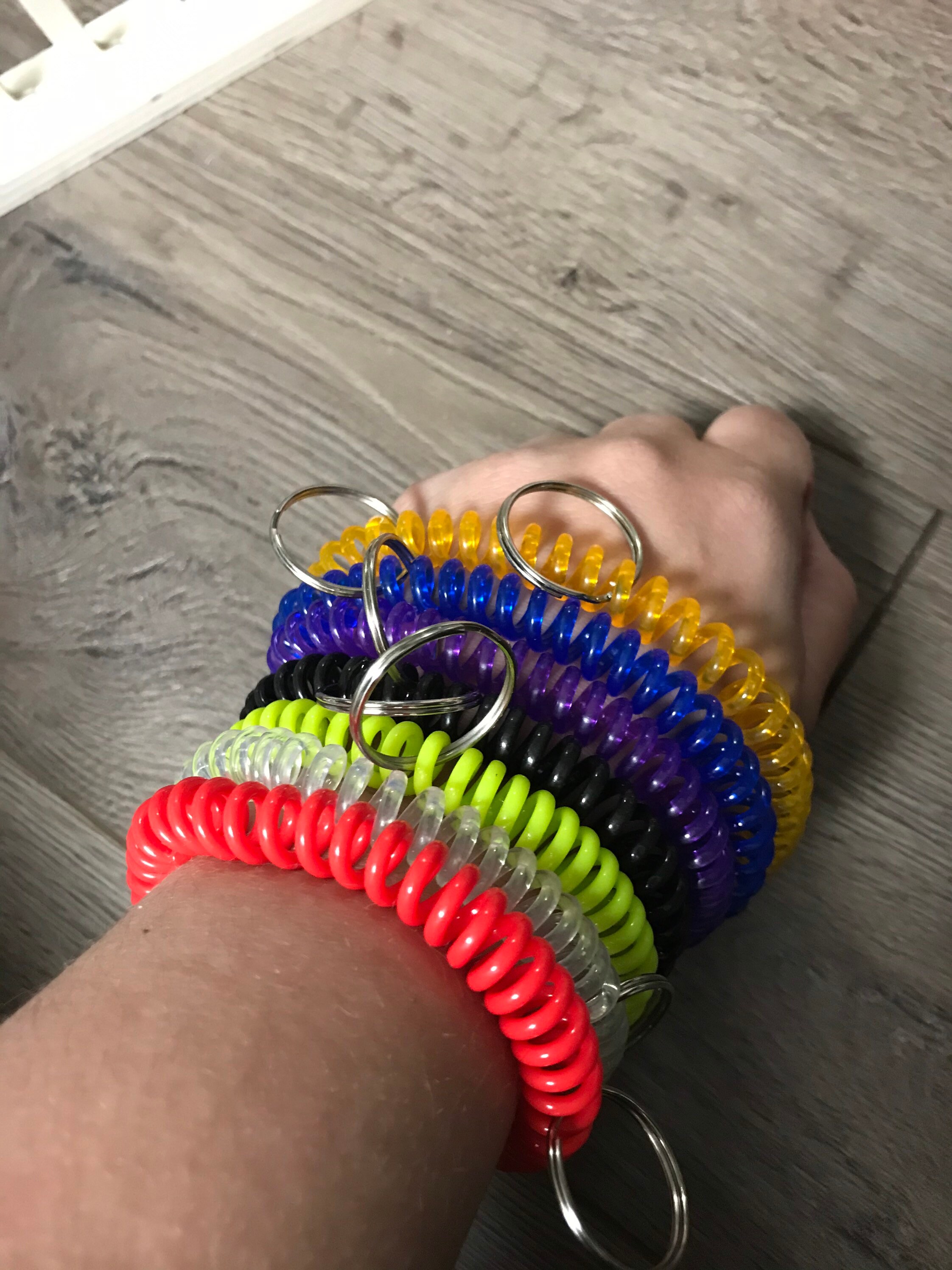 Stretchy wristlet safe keychain Single or set available Can Etsy