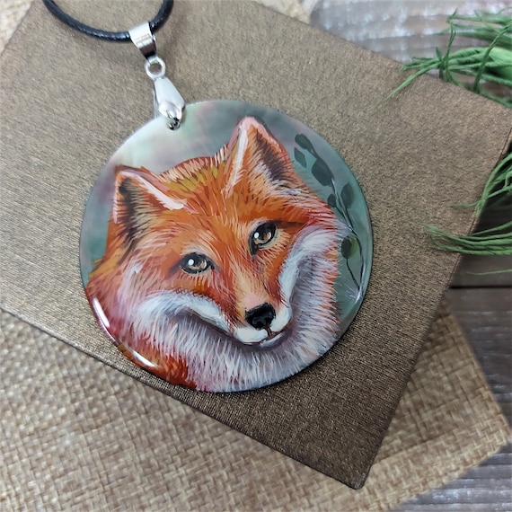 Etsy fox necklace deals