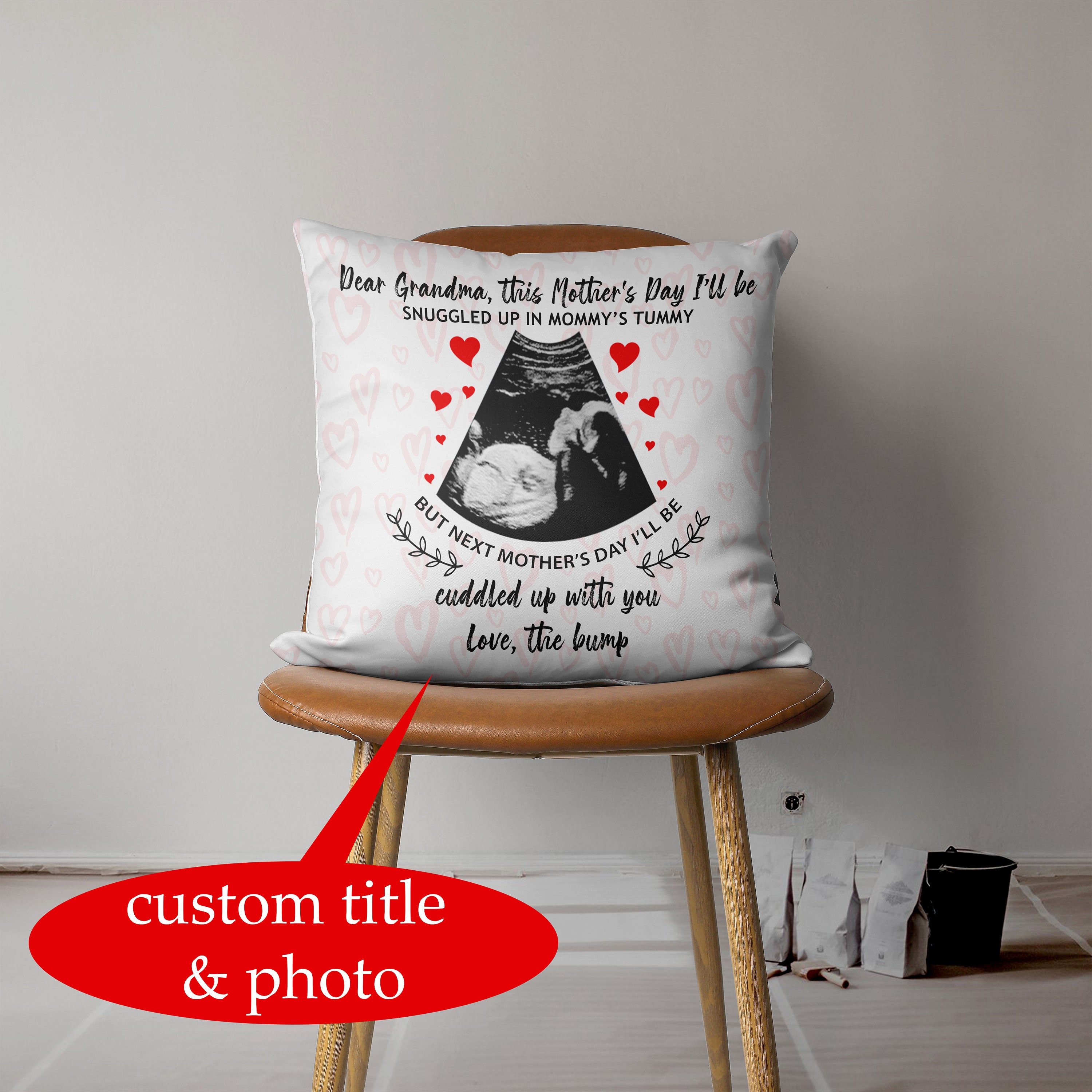 Custom Baby Ultrasound Photo Cushion Baby Ultrasound Pillow Etsy