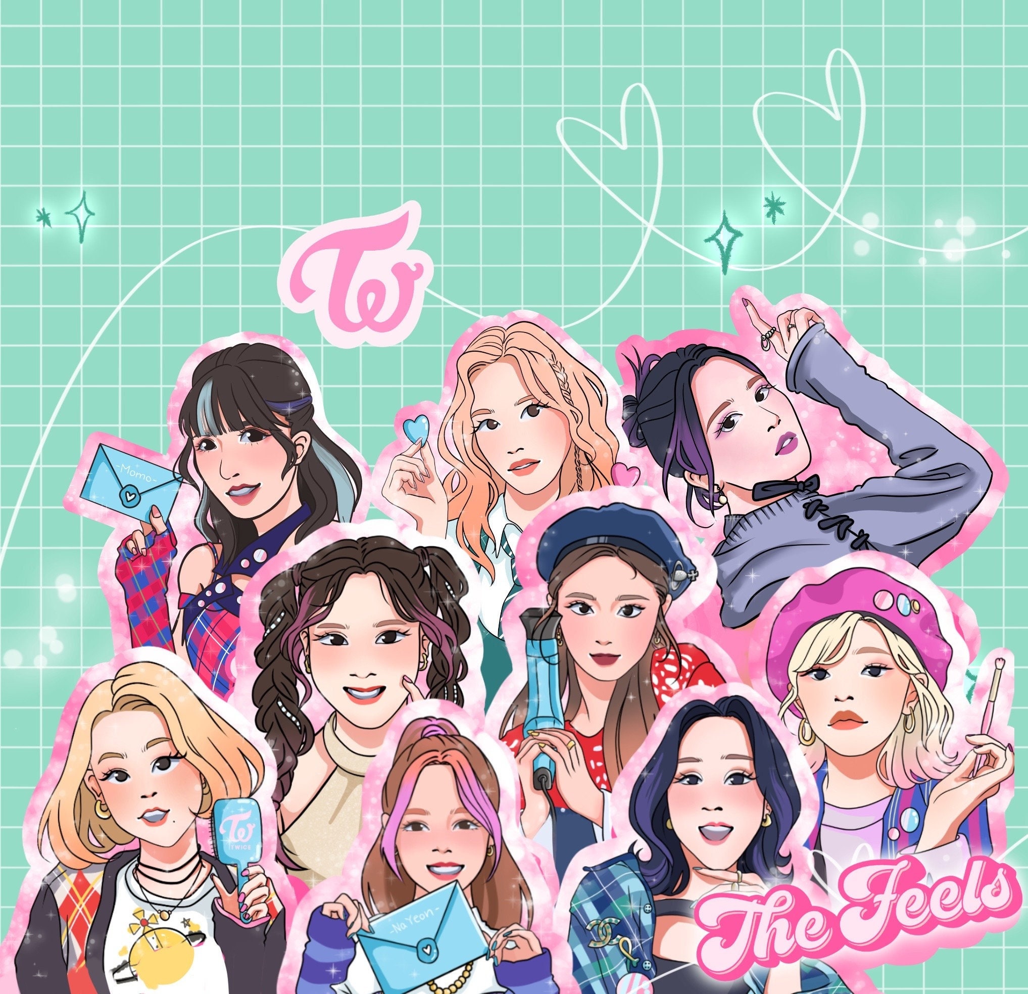 Twice Momo Lovely - Movely Sticker for Sale by Jecono