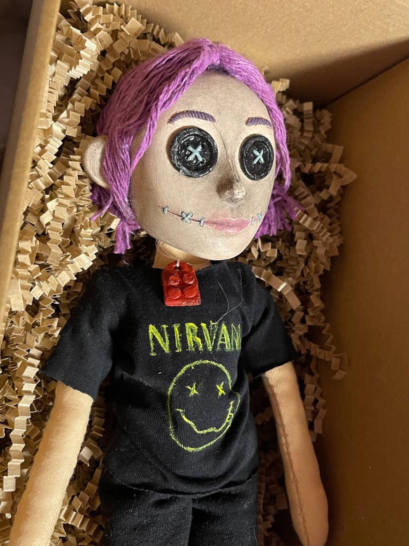 Handmade Coraline Style Custom Doll Coraline Personal Doll Etsy