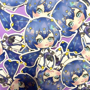 Kaito Vinyl Sticker | Anime Sticker | Prosekai | Kawaii Chibi ...