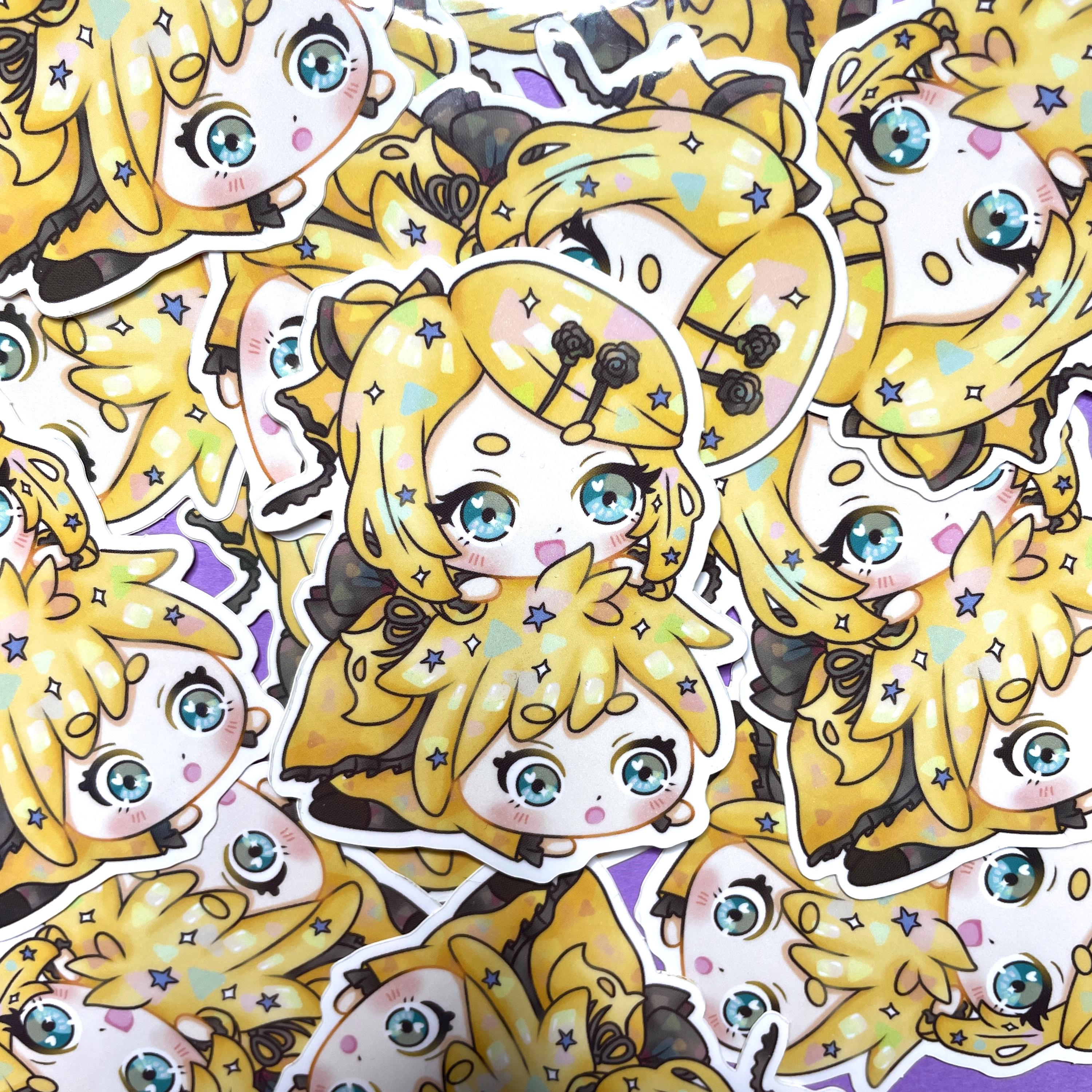 Rin & Len Vinyl Sticker | Anime Sticker | Prosekai | Kawaii Chibi ...