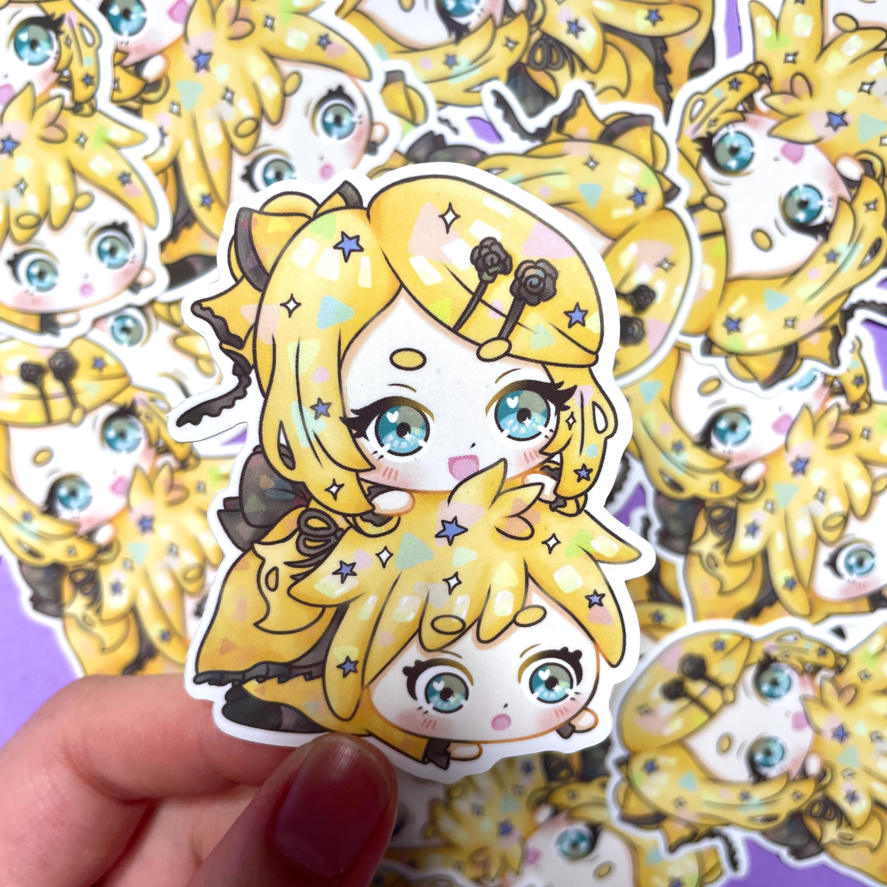Rin & Len Vinyl Sticker | Anime Sticker | Prosekai | Kawaii Chibi ...
